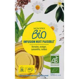 MONOPRIX BIO Infusion nuit paisible bio 30g
