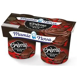MAMIE NOVA Crème dessert chocolat noir 2x150g