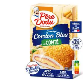 DOUCE FRANCE, PÈRE DODU Cordon Bleu au comté fondu 200g