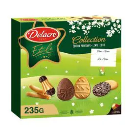 DELACRE Assortiment de biscuits Collection Etoile Pâques 235g