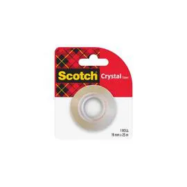3M, SCOTCH Ruban adhésif Crystal Recharge - 25mx19mm l'unité