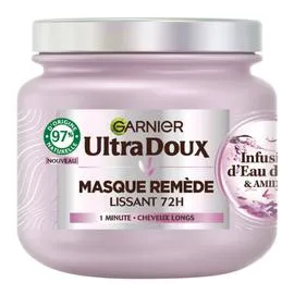 GARNIER, ULTRA DOUX Masque Cheveux Remède Lissant 72H 340ml