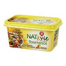 MARQUE REPÈRE, NAT & VIE Margarine allegée Tournesol - 60% MG 500g