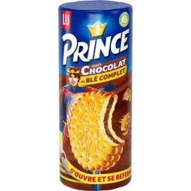 LU, PRINCE Biscuits fourrés au chocolat au blé complet 300g