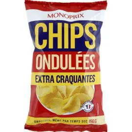 MONOPRIX Chips ondulées extra craquantes 150g