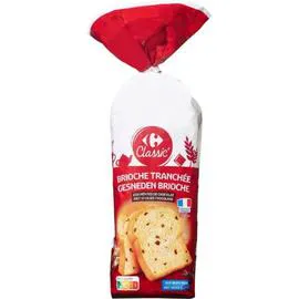CARREFOUR CLASSIC' Brioche tranchée pépites chocolat 500g