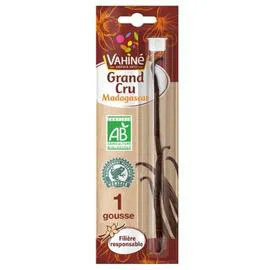 VAHINÉ Gousse de vanille bio intense/corsée 3g