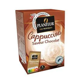 PLANTEUR DES TROPIQUES Cappuccino saveur chocolat 136g