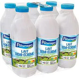 PÂTURAGES Lait demi-écrémé 4x1,5l
