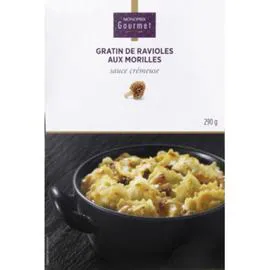 MONOPRIX GOURMET Gratin de ravioles aux morilles sauce crémeuse 290g
