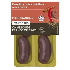 MONOPRIX Boudins noirs antillais 240g
