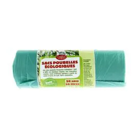 ECODIS Sacs Poubelle Ecologiques 50L l'unité