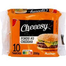 AUCHAN Cheeesy Cheddar en tranche x10 200g