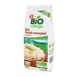 MARQUE REPÈRE, BIO VILLAGE Riz long Bio semi complet 500g