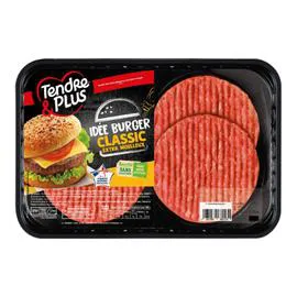 TENDRE & PLUS Steaks hachés spécial Burger 4x80g