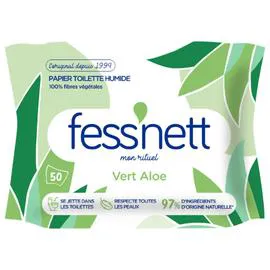 FESS'NETT Papier toilette Humide Aloe Vera x50