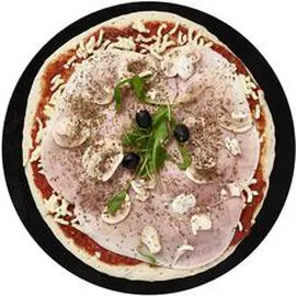 AUCHAN, LE TRAITEUR Pizza crue Reine jambon champignons 610g