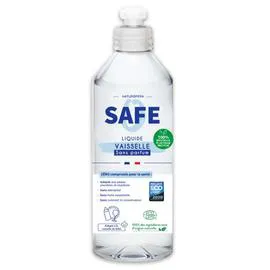 SAFE Liquide Vaisselle Ultra Brillance Rpet (Sans Parfum) 500ml