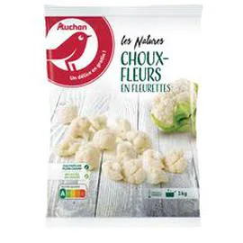 AUCHAN Choux-fleurs en fleurettes 1kg