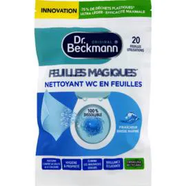 DOCTEUR BECKMANN Dr Beckmann Original® Nettoyant WC en Feuilles Fraicheur Brise Marine x20