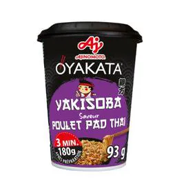 OYAKATA Cup nouilles de blé sautées saveur poulet Pad Thaï 93g