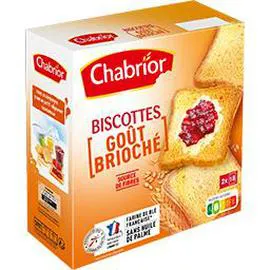 CHABRIOR Biscottes goût brioché 300g
