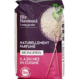 MONOPRIX Riz basmati naturellement parfumé 10 minutes 500g