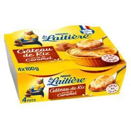 NESTLÉ, LA LAITIÈRE Gâteau de riz caramel 4x100g