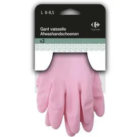 CARREFOUR Gants vaisselle T8 la paire