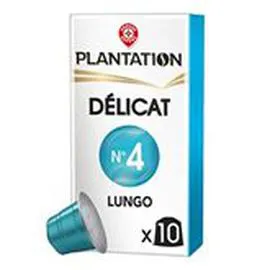 MARQUE REPÈRE, PLANTATION Capsules café Lungo Délicat n°4 - x10 10x5,2g