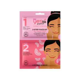 YESTO Kit 2 Étapes À Usage Unique Éclat Pour Le Visage À La Vitamine C Et Au Pamplemousse l'unité