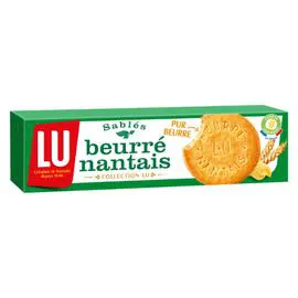 LU Biscuits sablés pur beurre Beurrés Nantais 130g