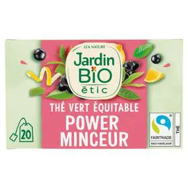 LÉA NATURE, JARDIN BIO ÉTIC Thé vert Bio minceur - x20 30g