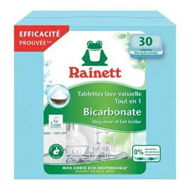 RAINETT Tablette lave-vaisselle Tout en 1 Bicarbonate x30 600g
