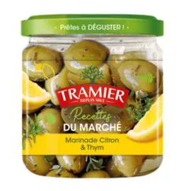 TRAMIER Olives recettes du marche citron et thym 150g