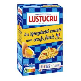 LUSTUCRU Pâtes spaghetti courts 250g