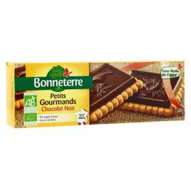 BONNETERRE Biscuits Petits Gourmands au Chocolat Noir Bio 150g