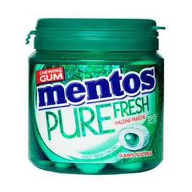 MENTOS Pure Fresh - Chewing-gum goût chlorophylle sans sucres 110g