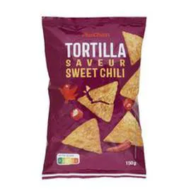 AUCHAN Tortillas saveur sweet chili 150g