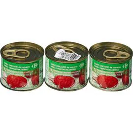 CARREFOUR Double concentré de tomates 3x70g