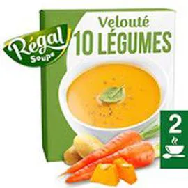 MARQUE REPÈRE, RÉGAL SOUPE Soupe Velouté 10 légumes 2x30cl