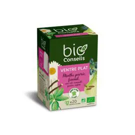 BIOCONSEILS Infusion Ventre Plat - 20 Sachets Bio 30g