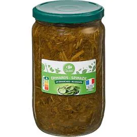 CARREFOUR CLASSIC' Epinards en branches 420g