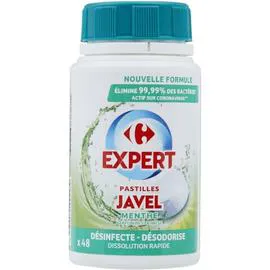 CARREFOUR EXPERT Pastilles javel menthe 160g