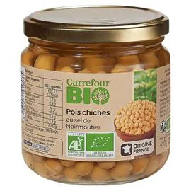 CARREFOUR BIO Pois chiches sel de Noirmoutier 265g