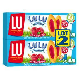 LU Biscuits à la framboise La Barquette 2x120g