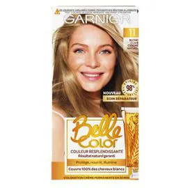 GARNIER, BELLE COLOR Coloration Cheveux Permanente 11 Blond Clair Cendré Naturel l'unité