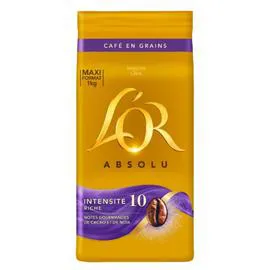  Café en grains intensité 10 L'OR 1kg