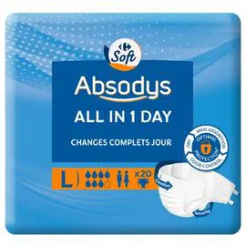CARREFOUR SOFT Changes All in 1 Day Taille L : 52-60 x20