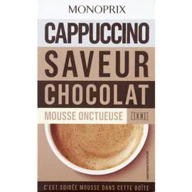 MONOPRIX Cappuccino saveur chocolat 144g